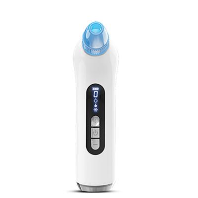 China Acne Treatment New Arrivals Cosmetic Vacuum Cleaner Suction With Heating Function LCD Display Cold Blackhead Remover for sale