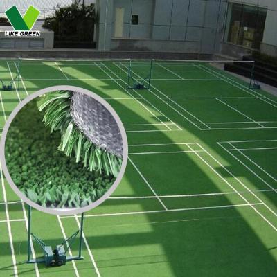 China Tennis Court 10mm Paddle Cricket Fibrillated Grass Sports Turf Carpets Artificial Shorts Universal Turf Mats for sale