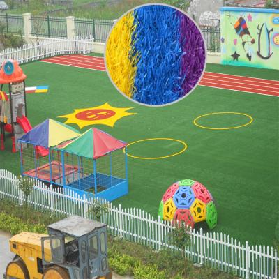 China Children's Playground Fake Playground Artificial Grass Carpet In Kindergarten Lawn For Landscaping for sale