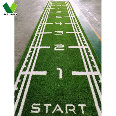 China Long Use Durable Gym Sports Flooring Grass Artificial Turf For Sled Tracks Rolling Out for sale