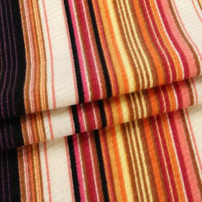 China Stretch New Products Stretch Rib Style Print Stripe Design 95 Polyester 5 Elastane Knit Fabric for sale