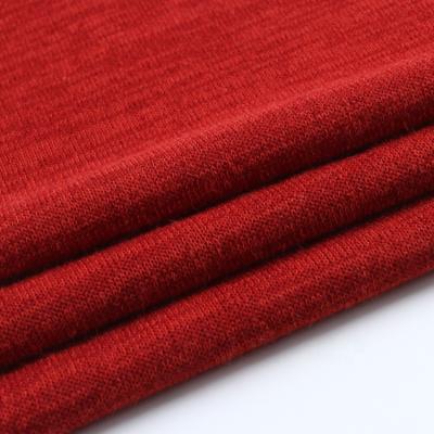 China Custom Dimensional Side Super Plain Single Gross Stitch Red Solid Color Knit china knitted polyester fabric for sale