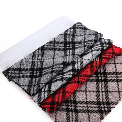 China High Fashion Polyester Tear-resistant Double Brushed Different Pattern Printing Flocking To Knit Fabric For Women Dress for sale