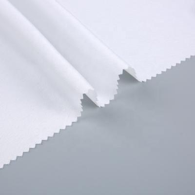 China Stretch Polyester Crepe Satin Netting Woven White High Density Polyester Fabric for sale