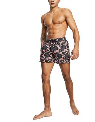 China 4 Way Stretch Panel Windproof Shorts Swim Trunks Beach Shorts Quick Dry Surf Mens Shorts Custom Boardshorts for sale