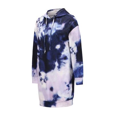 China Hot Selling Women's Online Wholesale Anti-shrink Fashion Amazon Tank Top Sports Tie Dye Casual Trendy Hoodie for sale