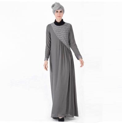 China Muslim Abaya Dubai Middle East New Muslim Women Anti-Static Lace Up Abaya Dress Ethnic Wholesale Cheap In Stock for sale