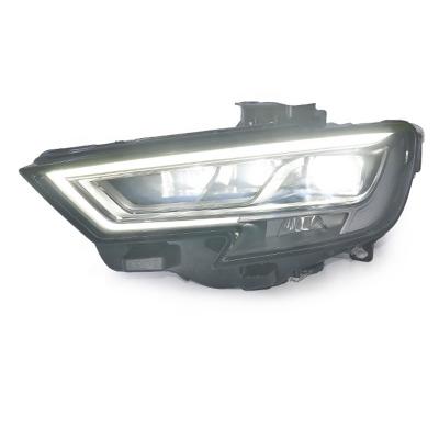 China Fog Light Upgraded Car Headlights For AUDI A3 2017-2020 Headlamps All Auto LED DRL Front Dynamic Turn Signal Light Fog Lamp Assembly for sale