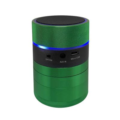 China 2 Led Flash Ring New Multifunction 3 In One Computer Speaker Music Dry Herb Crusher 2.4 Inch 4 Parts for sale