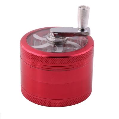 China Tobacco Er Metal Aluminum Alloy Herb Grind Handle Rolling Multi Colors Smoking Grinder for sale