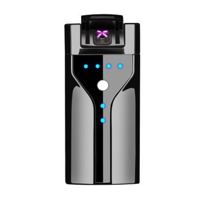 China New Electric Arc Lighter Plasma Arc Cigarette Dual USB Electronic Lighter with Power Quantity Indication Function for sale