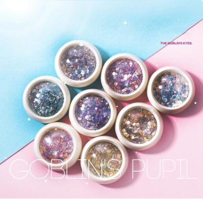 China Newest Nail Art Decoration Supplies Factory Direct Nail Glitter Glitter Super Shiny Full Set Decorative Nail Patch Art Glitter Decoration Powder Leprechaun Pupil for sale