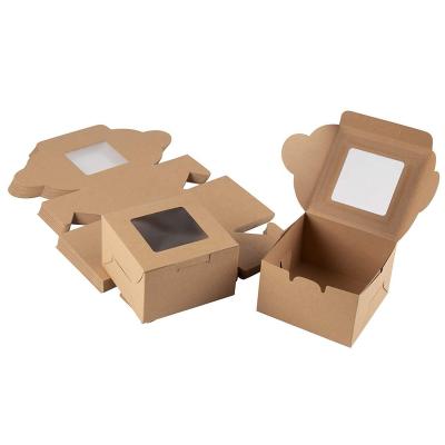 China Good Quality Recyclable Cheap Eco Friendly Candy Brownie Soft Kraft Packaging Box for sale