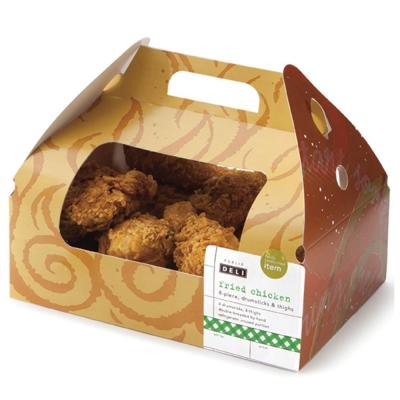 China Recyclable Wholesale Fast Food Take Away Boxes For Fried Chicken Fish And Chips Box for sale