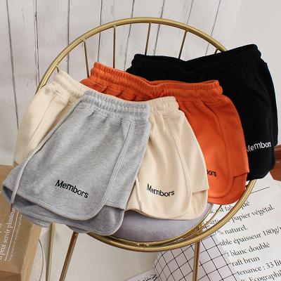 China Breathable Unique Fashionable Women Workout Summer Solid Color Design Running Shorts for sale