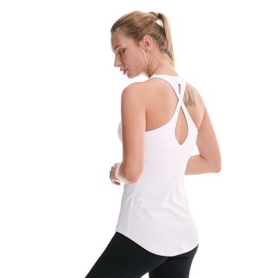 China Breathable Customize High Impact Sport Vest Running Workout Equipment Gym Wear Active Fitness Yoga Top For Women for sale