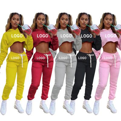 China Sportswear Breathable Sweater Women's Two Piece Gym Set Active Wortout Hoodie Casual Running Hooded Wear for sale