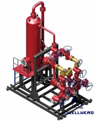 Cina La valvola molteplice del pavimento della colonna del fango di api 16C mette l'attrezzatura del controllo dei pozzi 5000 PSI in vendita