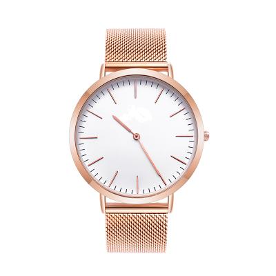 China 2020 Chronograph Trend Design Gradient Dial Lady Fashion Stainless Steel Mesh Band Alloy Quartz Wrist Watch for sale