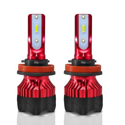 China Aluminum Super Car Led Headlight H1 H3 H7 H11 9005 Brightness Faro Led 2400LM IP67 Waterproof Faro Llevado Coche Led Headlamp 24W for sale