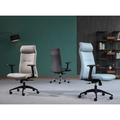 China Swivel Adjustable Executive Ergonomic Computer Chair (Height) Synthetic Leather Chair for sale