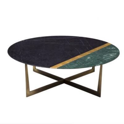 China Small Family Modern Coffee Table Creative Marble Stripe Coffee Table Low Table for sale