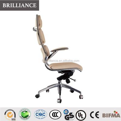 China Genuine Leather Swivel Office Chair Modern Executive High Back Chair Executive Chair for sale