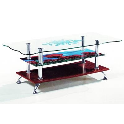 China Coffee Table Tempered Glass Office Table for sale