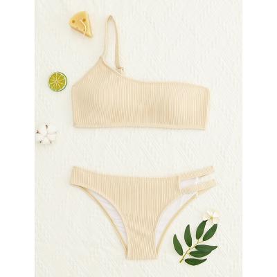 China Factory Direct Sales Breathable Customized Spandex And Nylon Exquisite Workmanship For Two Piece Swimsuit for sale