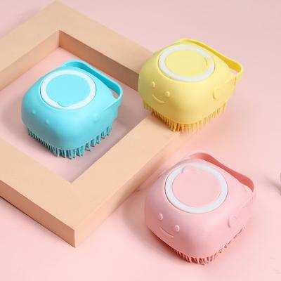 China Eco-vriendelijke siliconen body scrubber met zeepdispenser voor douche Te koop