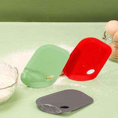 China Food Grade Silicone Dough Scraper Practical Bench Scraper Multipurpose For Bread Cake for sale