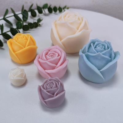 Cina Stampi di candele a fiori di rosa, stampi in silicone a fiori di rosa 3D per fai da te Sapone di colata in resina epossidica Ice Cube e decorazione artigianale in vendita