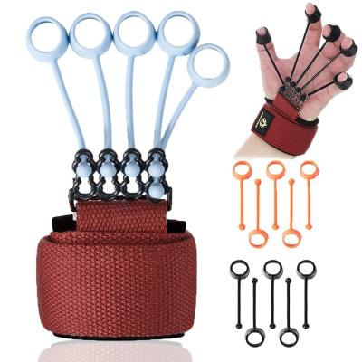 China Verstellbarer Finger Exerciser BPA FREE Silikon Banner Handgrip Stärke Trainer Finger Resistcd Handstärker zu verkaufen