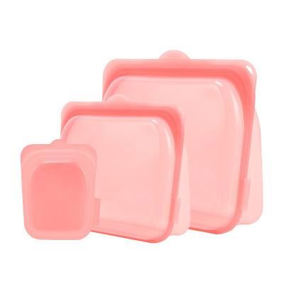 Chine Micro-ondable non-toxique de silicone de sac zip-lock réutilisable de stockage à vendre