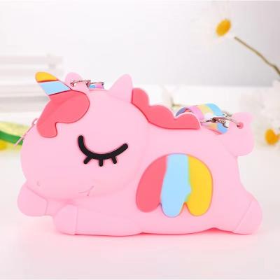 Cina Borsa regalo di compleanno giocattolo studenti bambini regalo borsa crossbody kawaii borsa spalla carina animale borsa trucco silicone in vendita