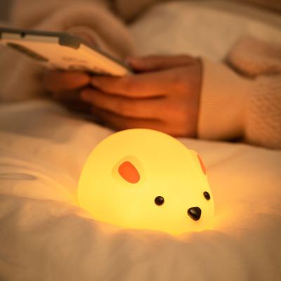 China Mouse Night Light For Kids Rechargeable LED Children Lamp Timer Bedside Lamp Decor Baby Nursery Breastfeeding NightLight for sale