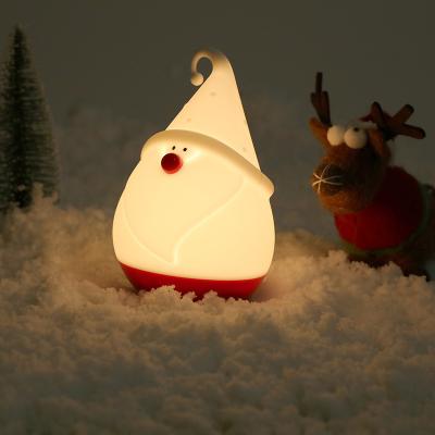 Cina Luce di Natale per bambini Lampada Lampada carina 16 colori Tap Silicone Bambini Luce di Natale USB Ricaricabile Bambini Luci notturne in vendita