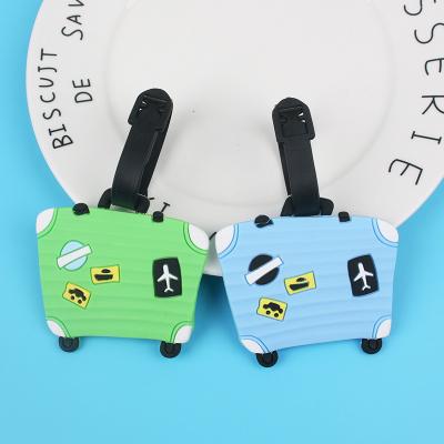 China Grande Nome de silicone bagagem ID Tags Cartoon Carrinho Carrinho Urso Para Viagem à venda