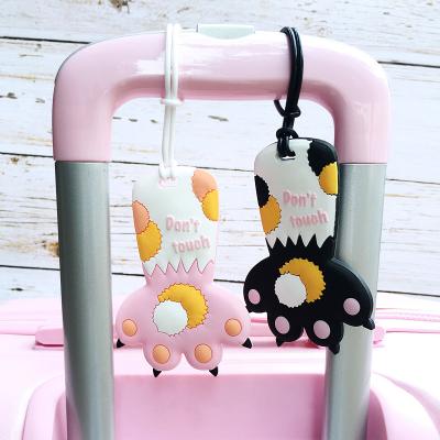 China Cute Animal Silicone Luggage Tags Bag Tag Travel ID Labels Tag For Baggage Suitcases Bags Travel Accessories for sale