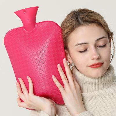 China Hot Water Bottle Rubber With Soft Cover (3 Liter) Hot Water Bag For Cramps Pain Relief Removable Hot Cold Pack Hot Water for sale