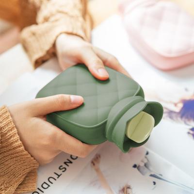 China Hot Water Bottle Rubber With Soft Cover (2 Liter)  Hot Water Bag For Cramps Neck Shoulders Pain Relief Heating Feet Bag for sale