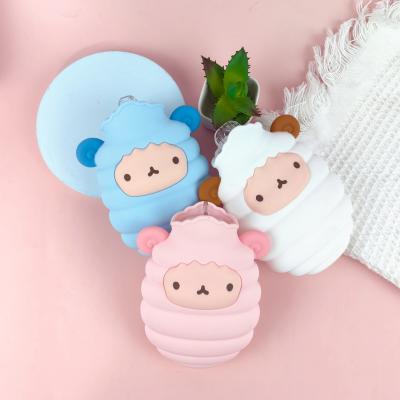 China Cartoon Hot Water Bag Bottle With Screw Cap Shoulder Hand Feet Warmer Hot Compress And Cold Therapy For Women Kids Gifts for sale