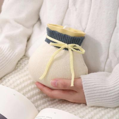 China Silicone Hot Water Bottle Bag Hand Feet Warmer Leakproof And Odorless For Hot Compress Pain Relief Cold Compress for sale