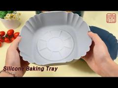 Air Fryer Silicone Baking Tray Heat Resistant Oilproof Odorless Reusable