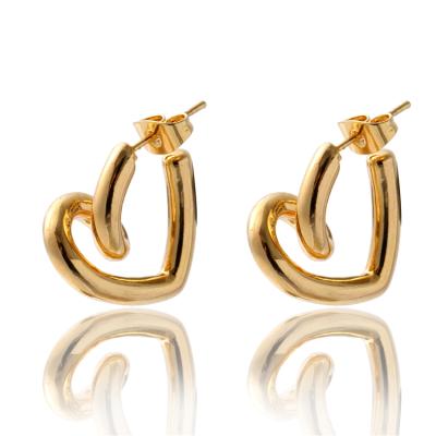 China FASHIONABLE European and American women Ring Winding Earrings of the atmosphere of fashion copper earrings for sale