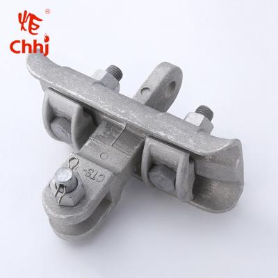 China Overhead Iron Preformed Power Line Fittings XTS Mealleable Hanger Clamp For Twin Jumper Conductors for sale