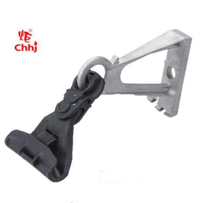 China High strength aluminum and PA66 plastic suspension clamp for cable fixing for sale