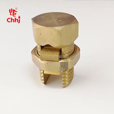 China Connecting Cable Bolt Connector High Quality Brass Split Hex Head For Cable Connecting for sale