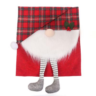 China Europe Christmas Decorations Dangling Faceless Feet Old Man Trick Hat Chair Cover for sale