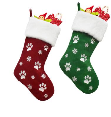 China Europe Christmas Socks Gift Bags Pets Christmas Gifts Children's Christmas Tree Pendants for sale